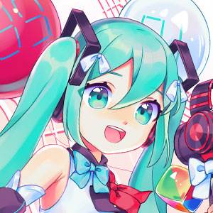 Hatsune Miku in her Miku 39 2018 outfit designed by Mika Pikazo.